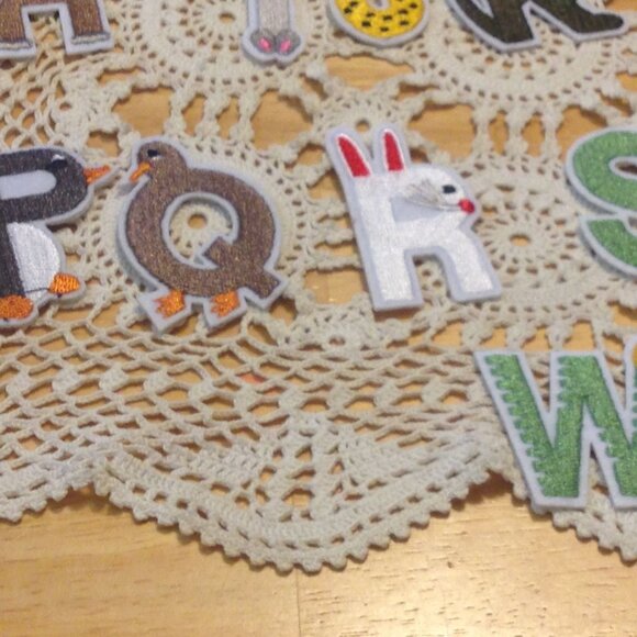 Adorable alphabetc iron on/ sew on patches bundle - Picture 5 of 10